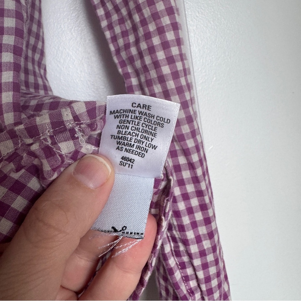 MADEWELL Broadway & Broome Women’s Gingham Boyshirt Button-Down Shirt Large EUC - Picture 10 of 12